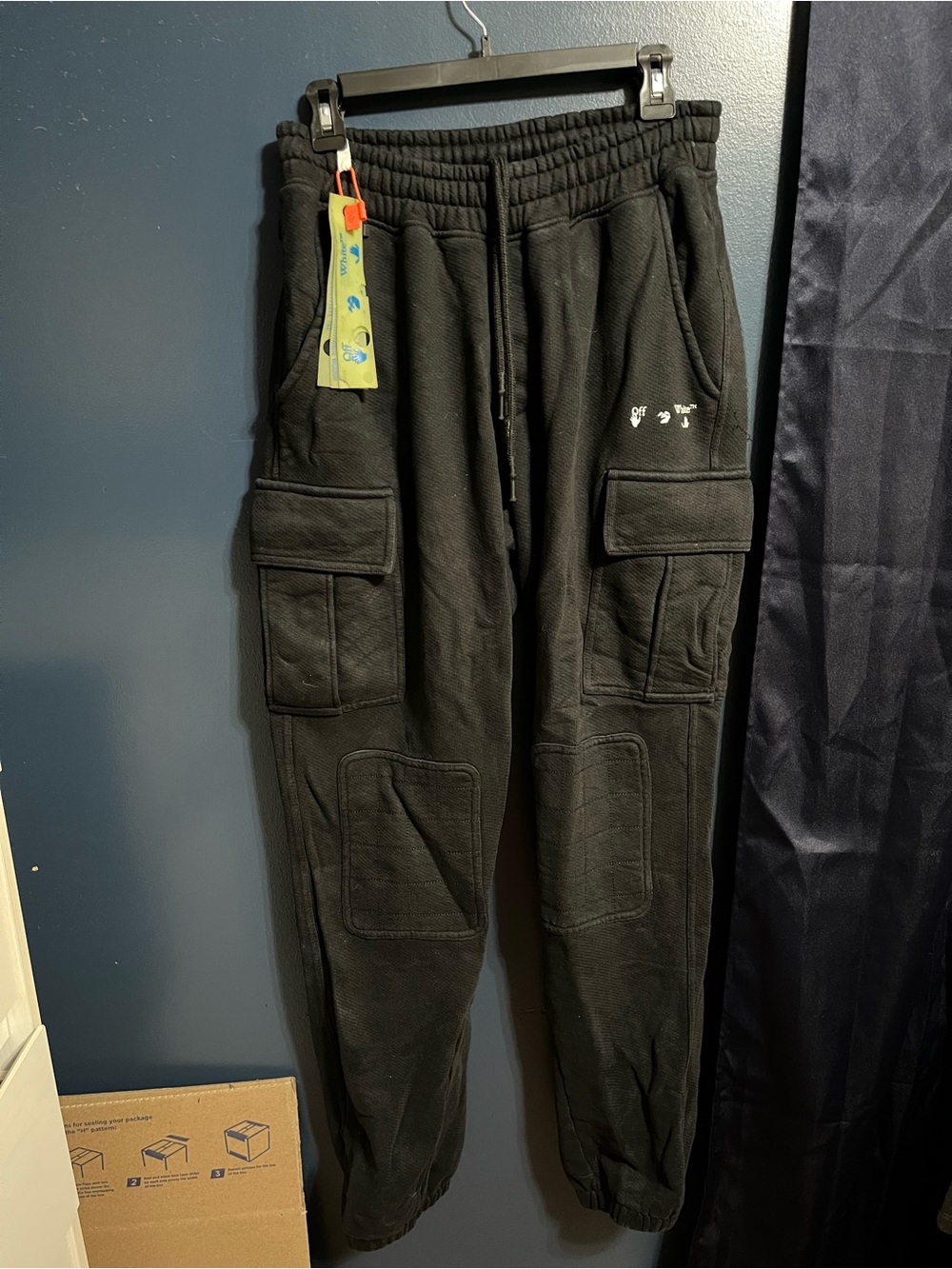 Off-White Cargo Black Sweatpants